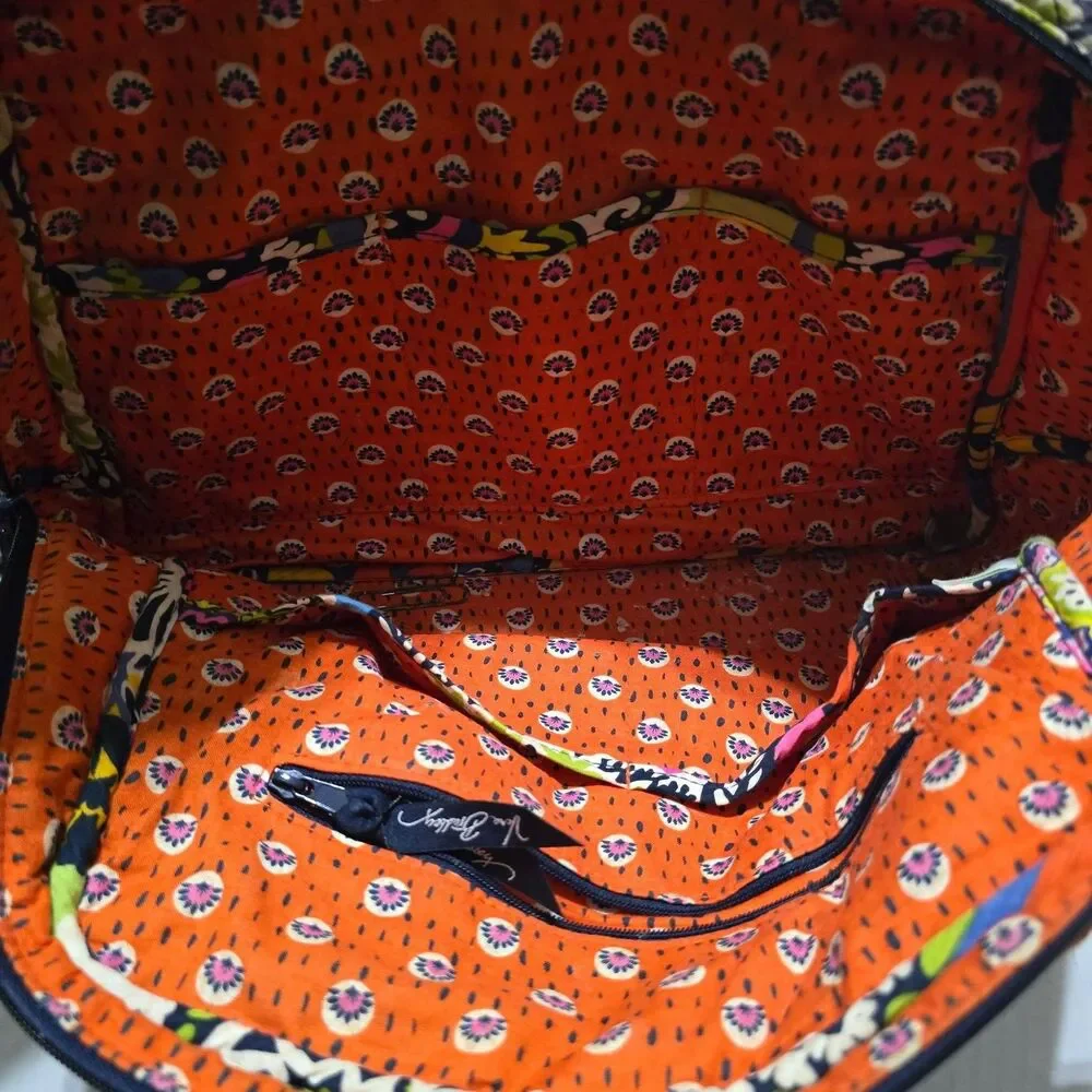 Vera Bradley Women's Multi-Color Quilted Satchel Handbag Top Handle Bag - Picture 6 of 12
